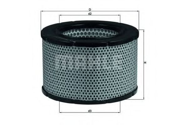 LX190 Mahle Original Filtro de aire de motor